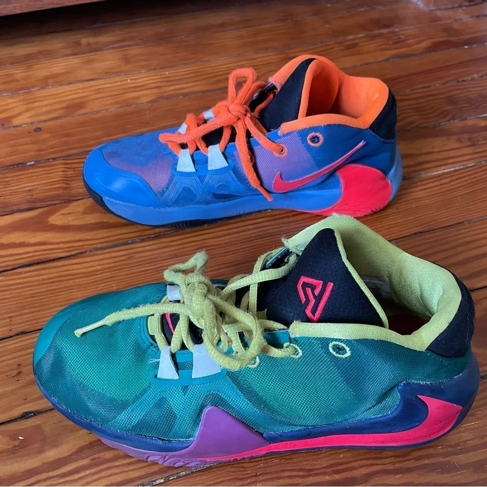 Nike Zoom Freak, kids 6, multicolor mid-rise basketball running active sneakers - Picture 10 of 13